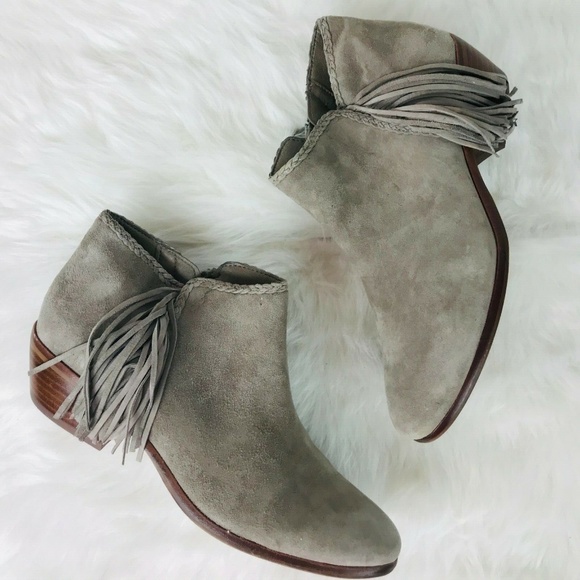 Sam Edelman Shoes - Sam Edelman Paige Fringe Side Zip Ankle Booties